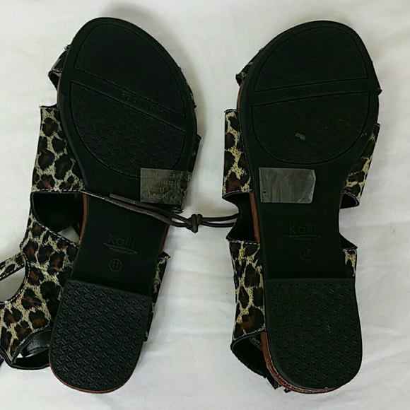 Kali animal print sandals with ankle strap - Picture 6 of 6